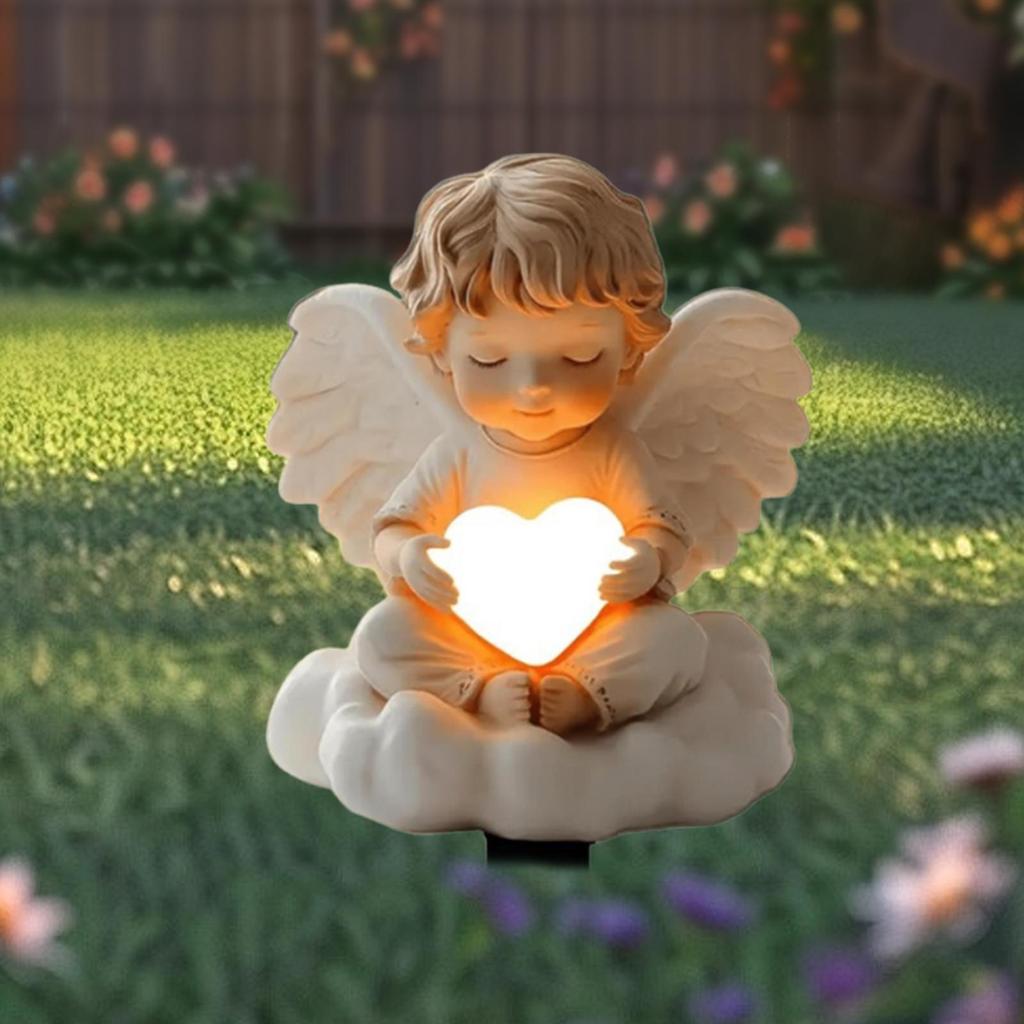 Decorative Angel Garden Stake 2D Yard Sign Collection Plaque Waterproof Stylish Cherubs Decoration for Outdoor Farmhouse