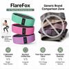 FlareFox Yoga Fitness Resistance Bands Squat Glute Strength Training Pilates Knitted Butt-Shaping Ring Home Gym Equipment 3