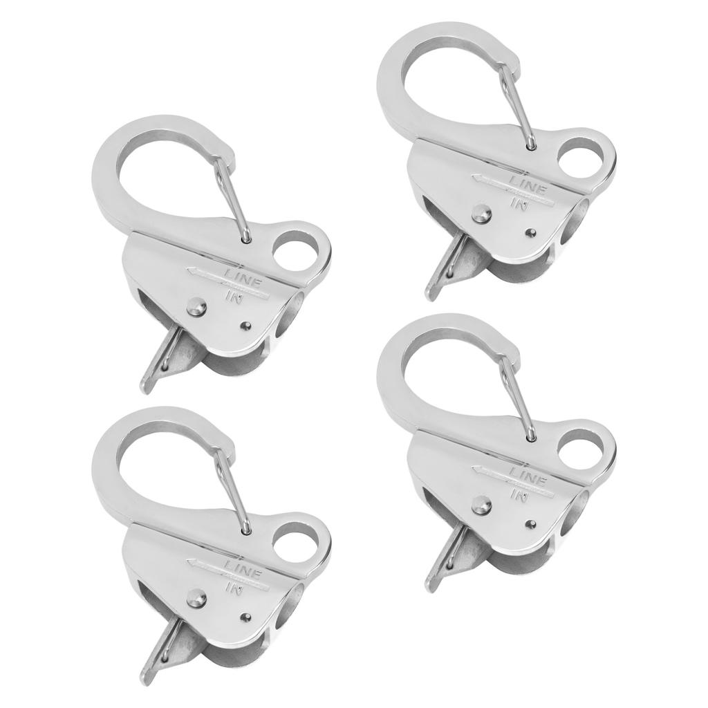 4 Pcs Boat Anchor Hook 38 To 58 Inch Opening 316 Stainless Steel Boat Anchor Quick Release Clip