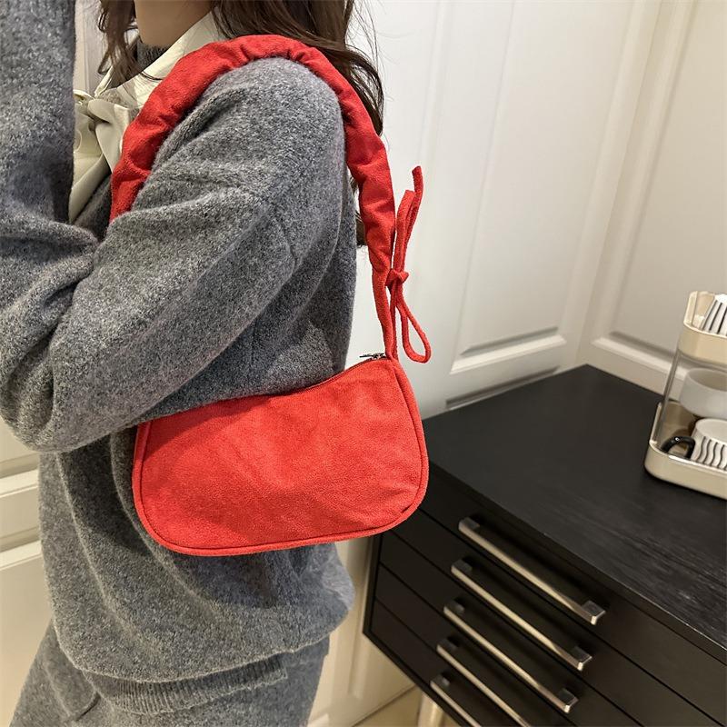 Fashion casual messenger bag shoulder bag summer new simple lightweight fabric armpit bag