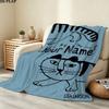 1PC Animal Parade Custom Name Patterned Flannel Blanket Suitable For All Seasons for Home Decor Warmth and Comfort Gifts Holiday Gift
