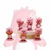 Cute Pink Beaver Figure 2nd Generation Blind Box Pvc Toy Car Desk Decor Gift For Girls