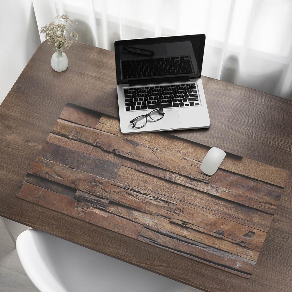 Designerska Podkładka Ochronna Pod Laptopa Drewniana Tekstura 100X50 Cm