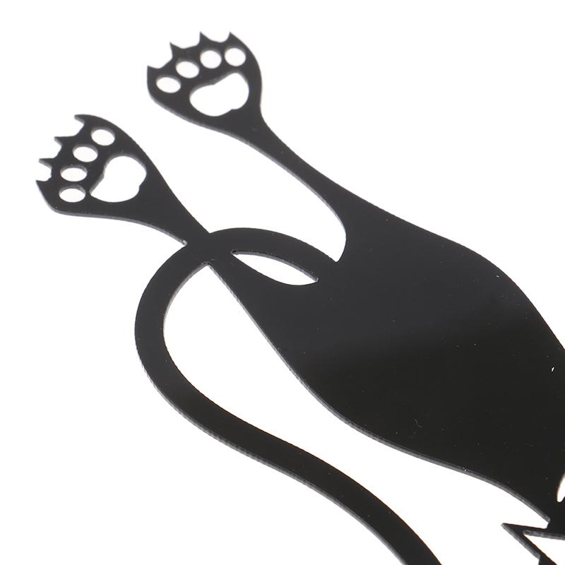 1 Stück Lesezeichen Schwarze Katze Buchhalter für Buchseiten Kreatives Geschenk Lesezeichen