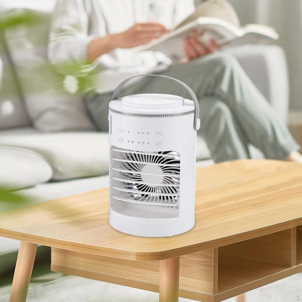 Personal Fan Small Cooling Ventilador 2H 4H 8H Timer Air Conditioner Desk