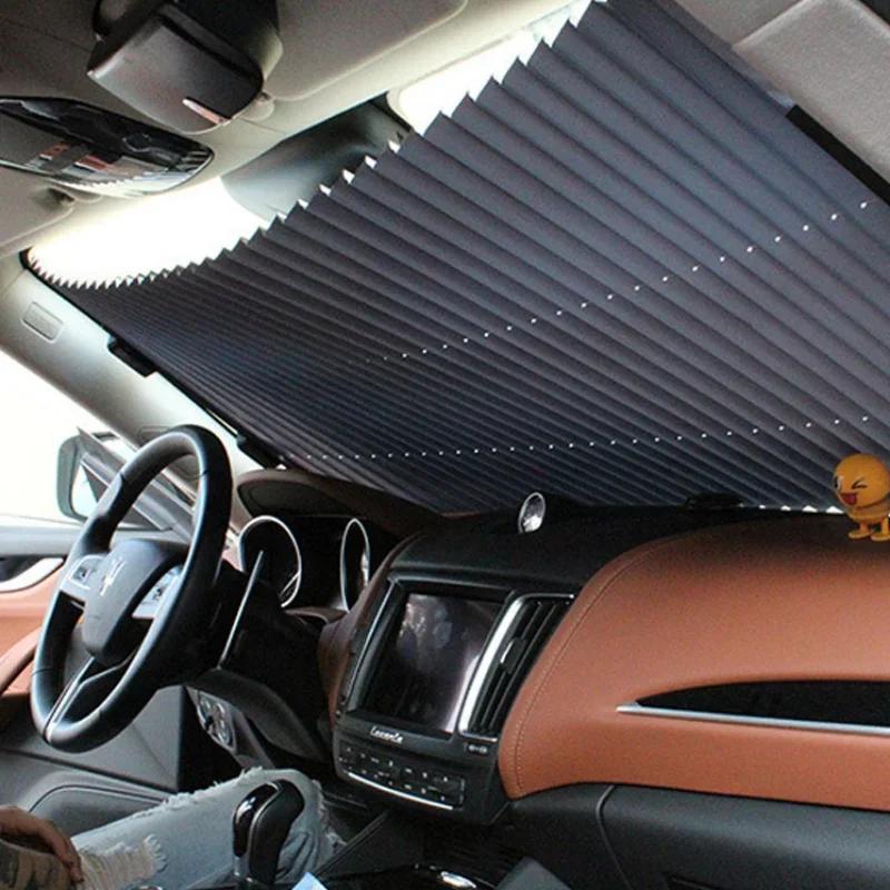 Car Retractable Windshield Sunshade Sun Proetect for Auto UV Blocking Foldable Car Sun Shade Window Sun Block Auto Accessories