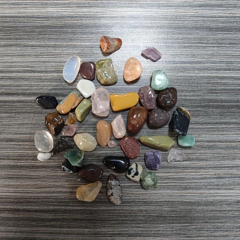 50g/bag Natural Mixed Colorful Crushed Stones - Perfect for Aquarium Fish Tank Decoration!
