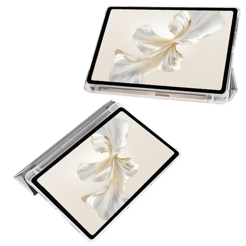 Pen Holder Flip Tablet Case for Honor Pad 9 8 V8 Pro 12.1 " 12 Inch X9 X8 A Pro 11.5 " 11 " Soft Clear Shockproof Protect Cover