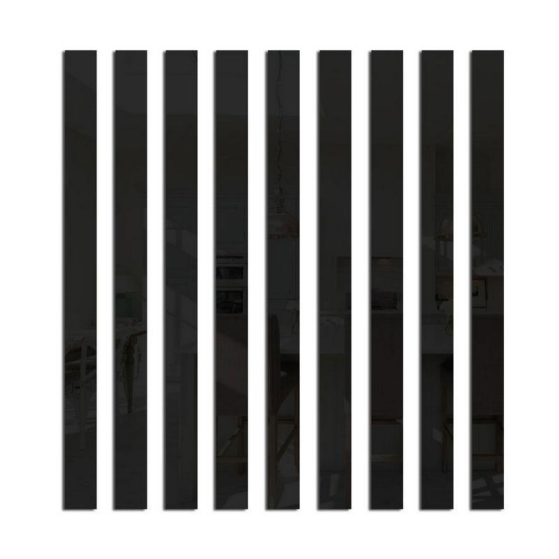 10Pcs 50*15/10/5cm Simple Lines Wall Stickers Acrylic DIY Background Mirror Strips Ceiling Waist Line Living Room Art Home Decor