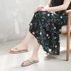 Order One Size Larger. Fashionable Women's Trendy Non-slip Wear-resistant Comfortable Soft Ethnic Style Flip Flops Flat Sole.