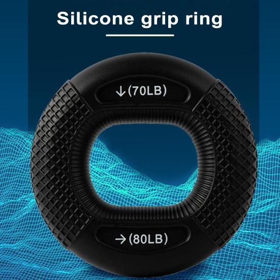 Nastavitelná rukojeť Elastická Silná houževnatost Kompaktní velikost Ergonomický design Těžká rukojeť Fitness prsten na procvičování prstů