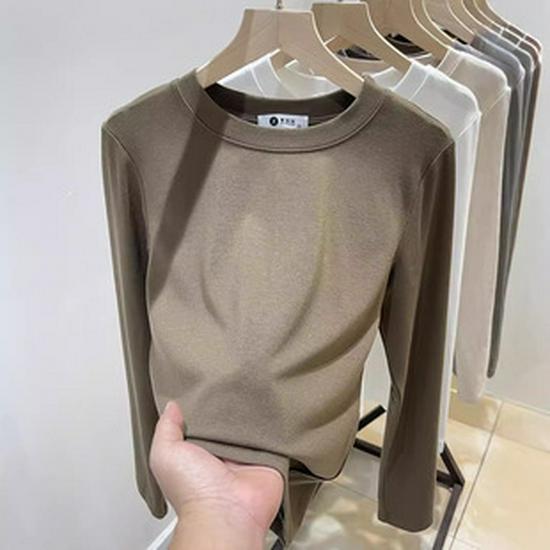 Modal High Neck Slim Fit Long Sleeve Women's Base Layer Top for Autumn/Winter Western Style