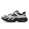 MATTRUN Cushioning Abrasion Resistant Breathable Lightweight Low Top Chunky Sneakers Women's Black/Silver F12W622136FBW