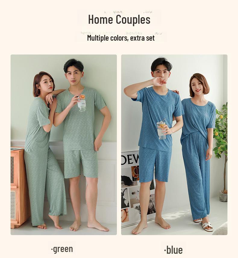 Pánské letní pyžamo s krátkým rukávem - prodyšné, lehké a stylové pyžamo