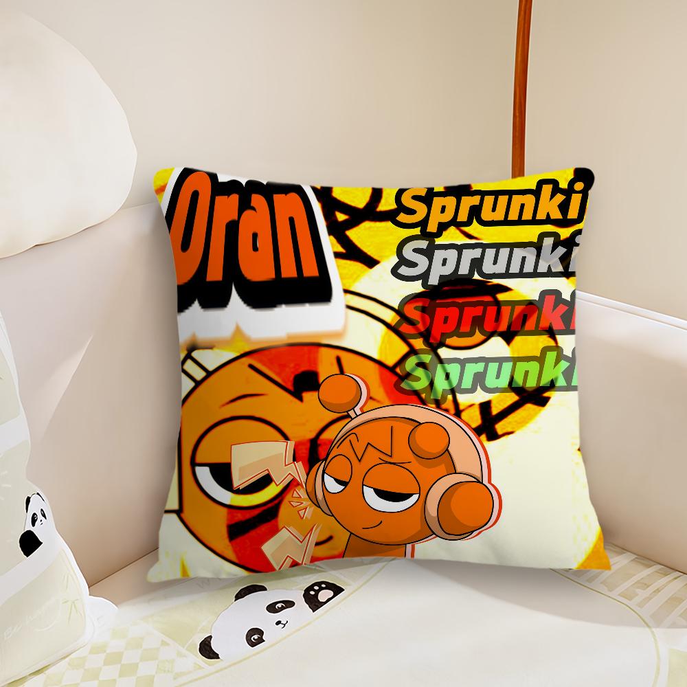SSprunki IIncredibox yastık kılıfı Yastık Kılıfı Peluş Kumaş Yumuşak Çift Taraflı Baskı Kanepe Yastık Kılıfı Atkı Yastık Kılıfları