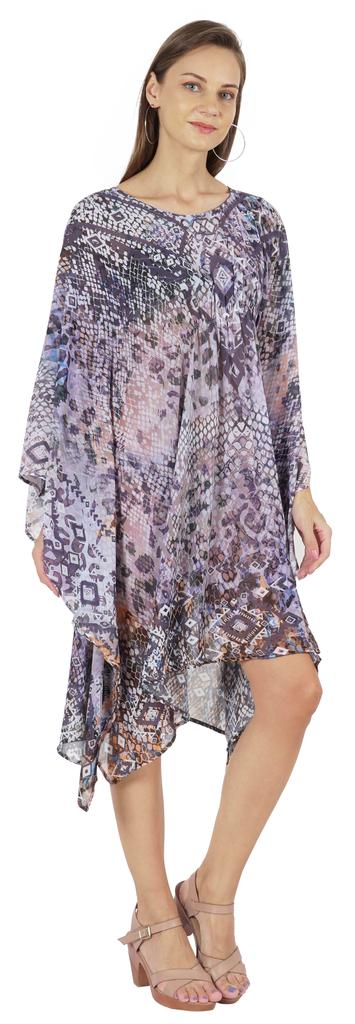 Moomaya Summer Bikini Cover Up Kaftan For Womens Sexy Sheer Swimwear Caftan Beach