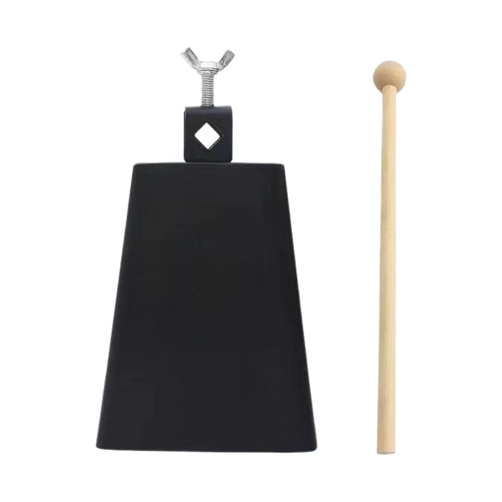 Music Cowbell for Sporting Event, Drum Set, Church, Wedding Hand Percussion Metal Cowbell Large Cowbell Noise Makers