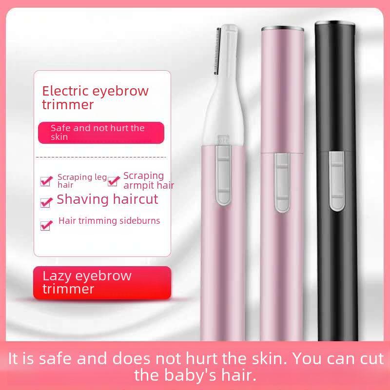Electric Eyebrow Trimmer for Women - Lipstick Design for Shaving & Hair Removal