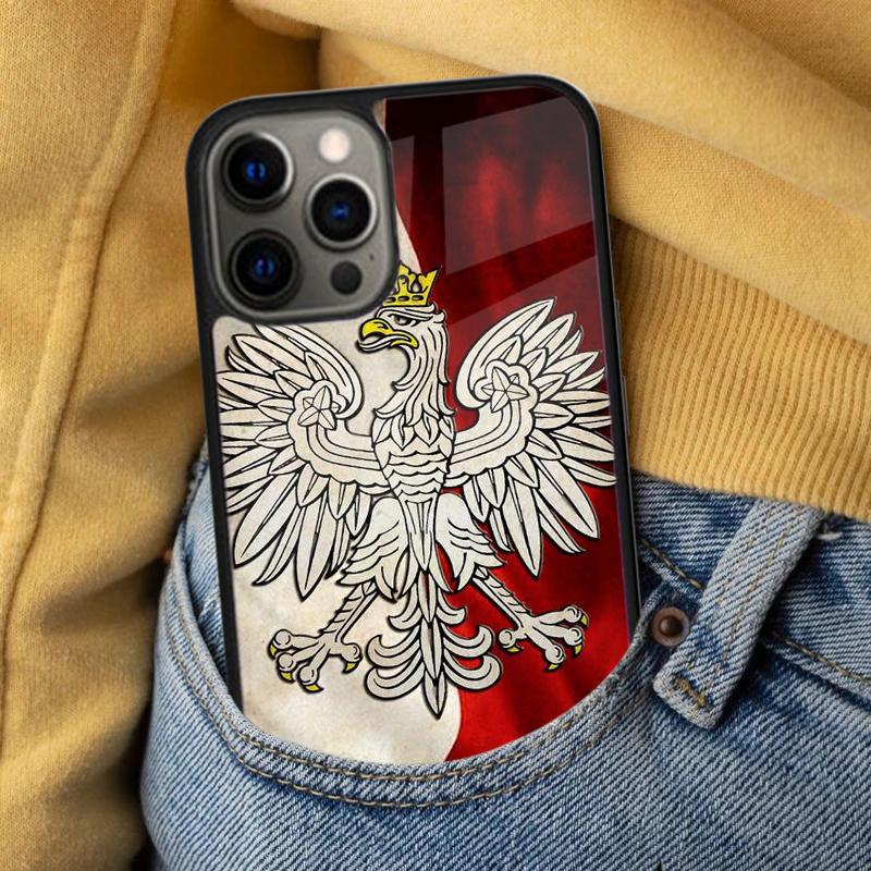 Poland Flag Soft Phone Case for iPhone 17 Air 16e Pro max 15 Pro 13 14 Plus 11 12 MagSafe Magnetic Coque