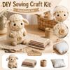 Patchwork Animal Sewing Kit with Fabric Material Thread Filling and Instructions for DIY Handcraft Projects Home Decoration and Gifts