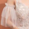 Detachable Layered Sleeves Bride Wedding Arm Cover Decorate White Ruffle Puff Sleeve for Bridal Accessories Gloves