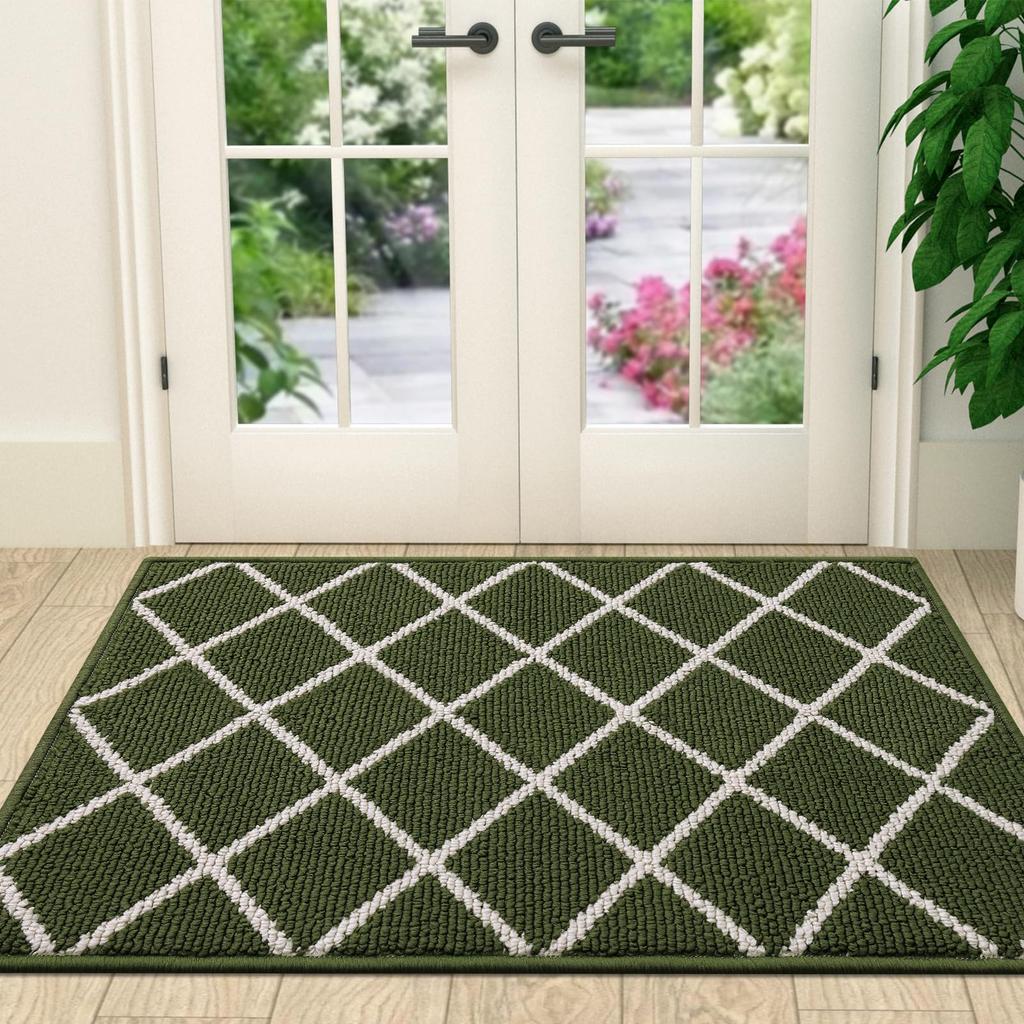 Olanly Mikrofiber Stor Dørmåtte Ren Trin Super Måtte 80x120 Vaskbart Tæppe Super Absorberende Dørmåtte Tæppe Indgangsdørmåtte