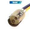uxcell Extension Wire Socket Holder Connector Motorcycle Brake Stop Light Extension Wire 1157 Light Socket 3pcs