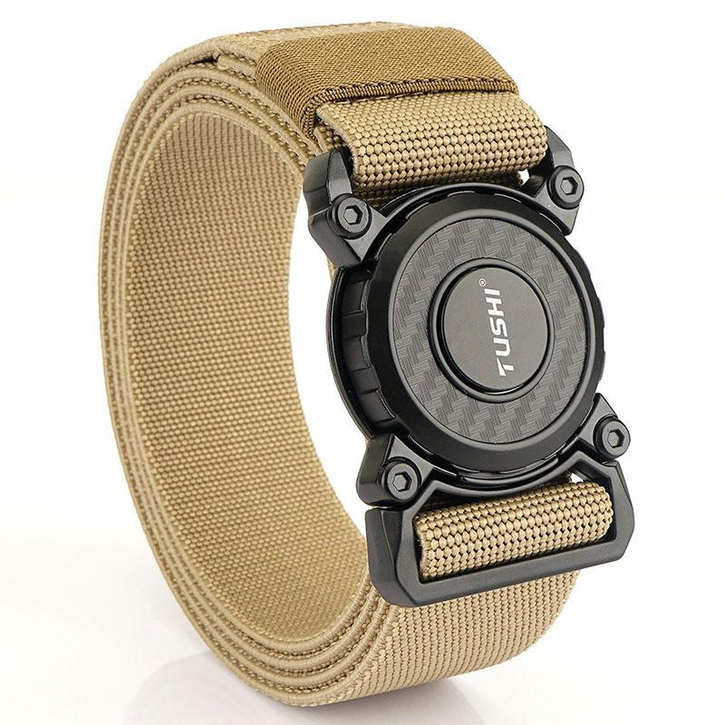 

Quick Release Buckle Nylon Belt Tooling Outdoor Training Pants Casual Men s 125cm