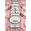 Lux Seramik Artless 18 Piece Breakfast Set For 8 Persons Pink