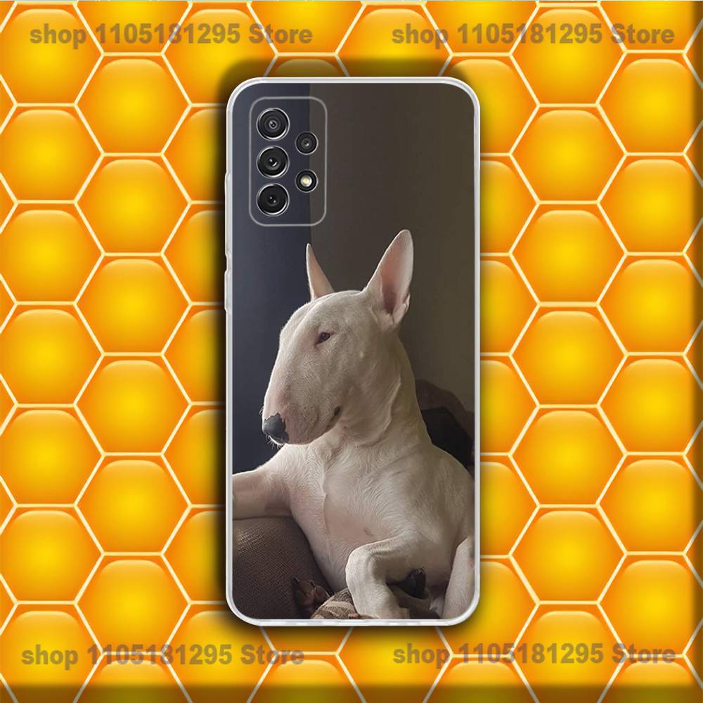 Cool Cute Bull Terrier Dog  Phone Case Silicone For Samsung S30,23,21,22,20 FE lite,S10,9,PIus Note20ultra Soft Transparent