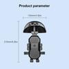 Motorcycle Smartphone Clamp Mount Bracket, Quick Access Designs, Vibration Reduction for Safe Riding Outdoor Enthusiasts