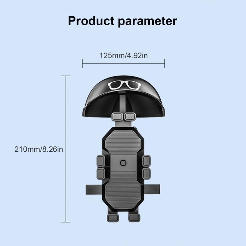 Motorcycle Smartphone Clamp Mount Bracket, Quick Access Designs, Vibration Reduction for Safe Riding Outdoor Enthusiasts