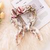 70Cm Printed Imitation Silk Scarf Small Square Scarf High Sense Floral Versatile Temperament Commuter Scarf Scarf Cross-border Women