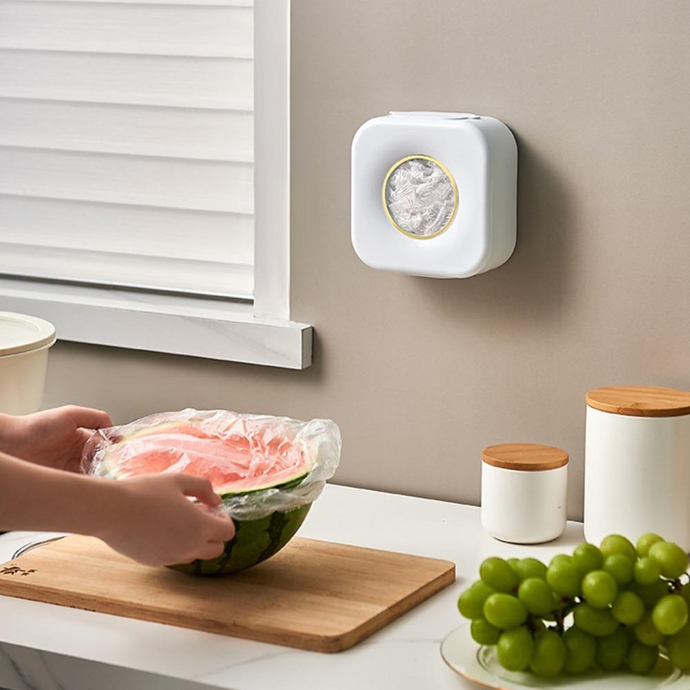 Waterproof Plastic Wrap Storage Box Multi Functional Plastic Wrap Cover Storage Box  Daily Use