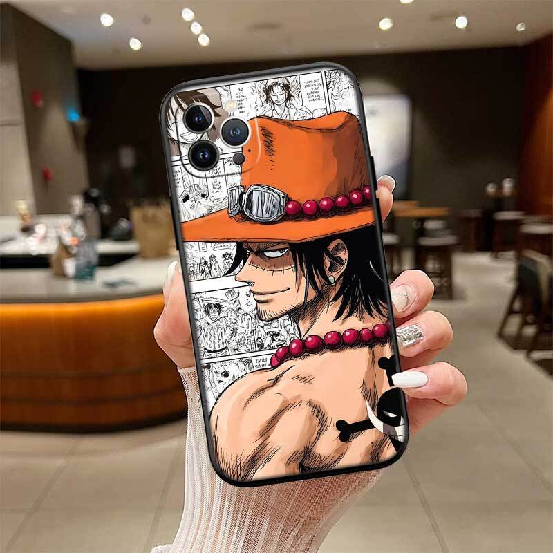 One Piece ACE Phone Case for Samsung S20 S21 S21S S22 S23 S24 FE Ultra Plus Lite F06 F16 M06 M16 M56 A07 A17 A36 A37 A55 A57