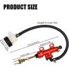 Bakre bromshuvudcylinderpump med behållare Kompatibel med Suzuki GSXR 600 750 1000 1100 GSX1300R RF600 RF900 SV650 SV1000 GC150/200 (röd)