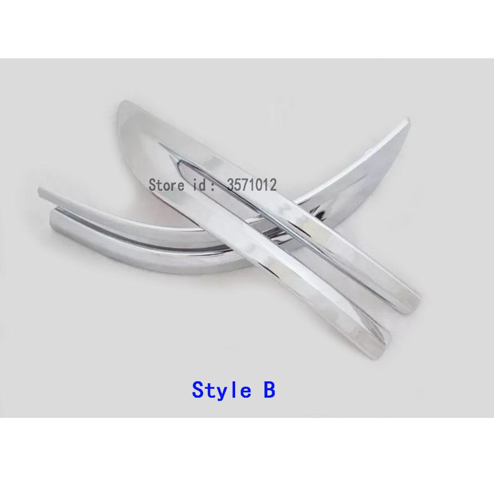 Car ABS Chrome Chrome Back Rear View Eyebrow Side Mirror Strip Cover Sticker Trim Frame For Honda Fit Jazz 2014 2015 2016 2017