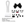 Halloween Ghost Decorations DIY Expressions Spooky White Ghost Craft Kit with Witch Hat for Outdoor Indoor Yard Garden Lawn Decor
