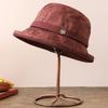 Autumn and Winter New Thermal Basin Hat Women's Elderly Temperament Mother Bucket Hat Fashion Versatile Face Hat