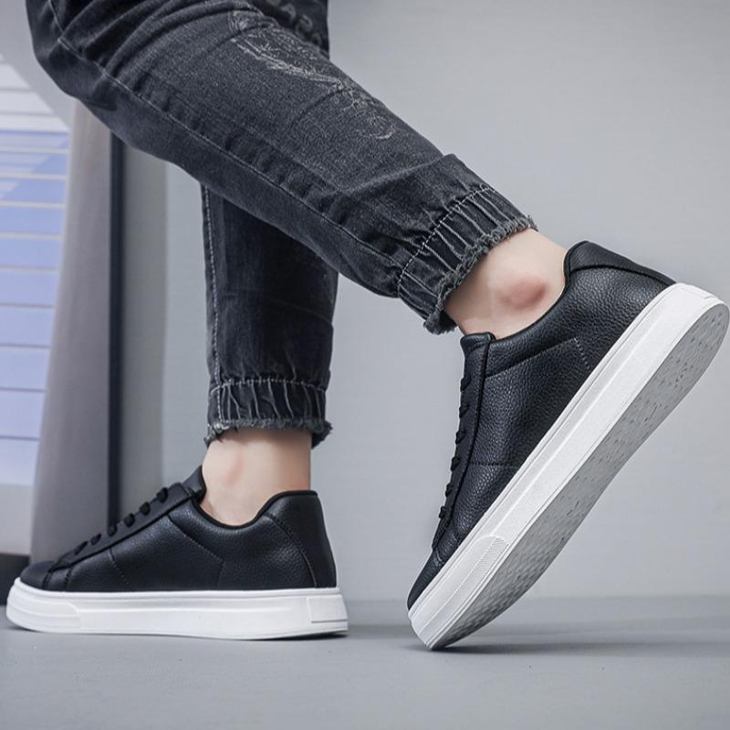 Spring Solid Color Fashion Casual Shoes Academy Style Flat Bottom Breathable Walking Shoes Lightweight Sneakers Tenis Masculino
