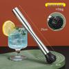 Stainless Steel Ice Crusher & Cocktail Muddler - Plastic Milk Tea & Lemon Hammer Bar Tool