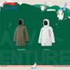 LI-NING Boys' Water-Repellent Duck Down Mid-Length Puffer Jacket