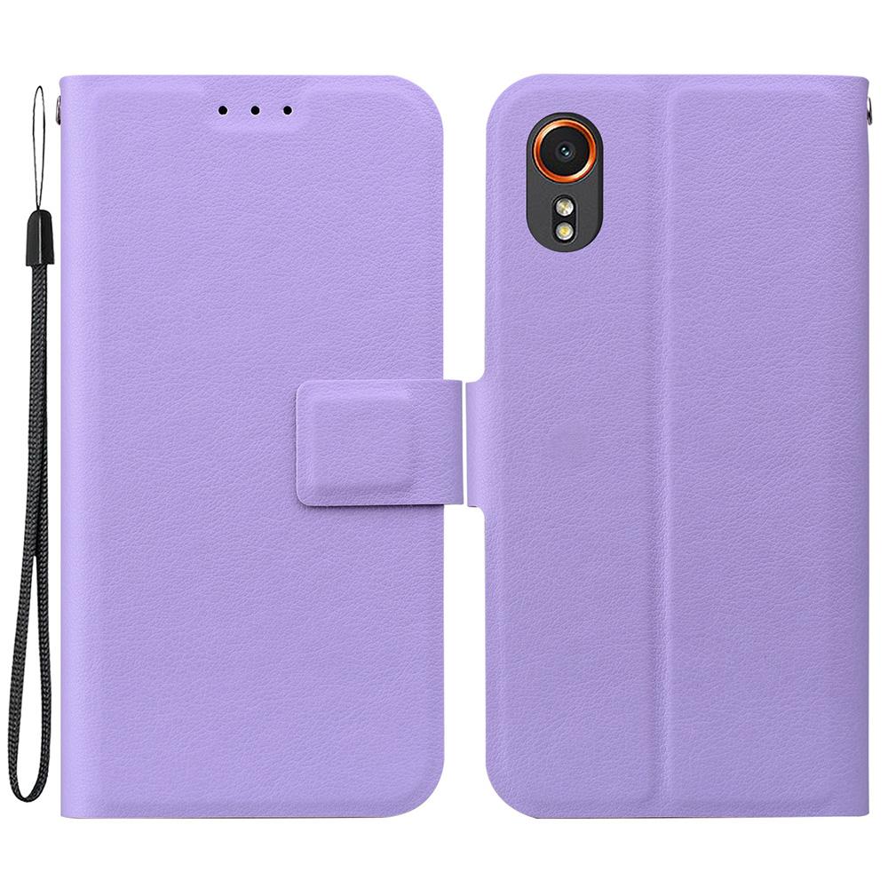 For Samsung Galaxy Xcover7 Case Ultra-Thin PU Leather+TPU Phone Cover with Card Slot