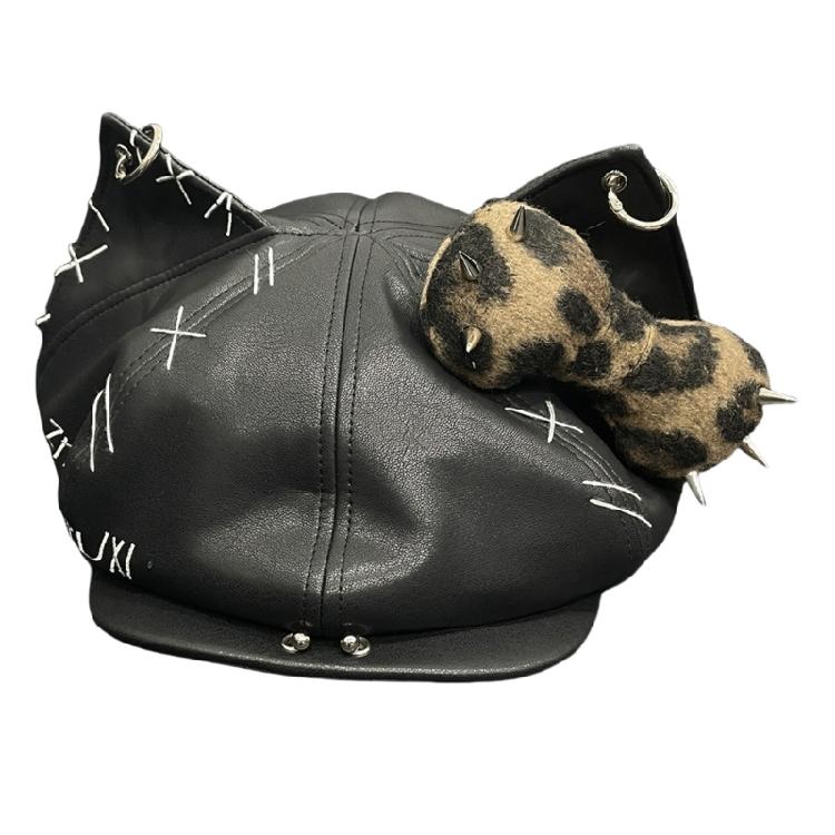 

Винтажная кепка с дьявольскими ушками 2000-х Популярная бейсболка Дышащая восьмиугольная кепка с длинными полями Кепка для хип-хопа и танцев Для всех возрастов