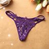 Ladies Sexy Temptation Thong Rhinestone Triangle Panties Beautiful Buttocks Low Waist Luxury Women's Panties T Pants Wholesale 2015