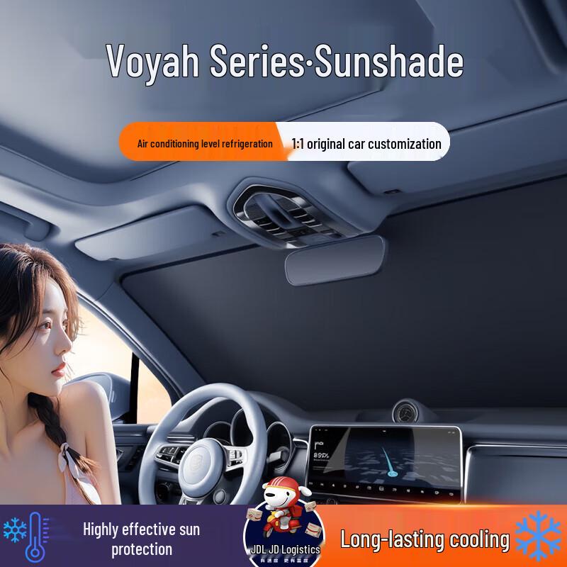 Car Windshield Sunshade: Protects & Moisturizes Interior, Shields Dashboard, Ensures Privacy. Ideal for Summer Use.