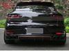 Porsche Macan Carbon Fiber Kit: AR Style Front Lip, Side Skirts, Rear Lip, and Corner Protectors.