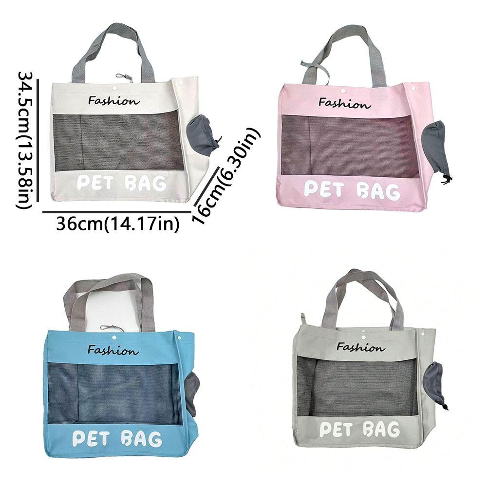 Large Capacity Pet Carrier Bag Soft Breathable Cat Shoulder Bag Cats Carrying Case Camping