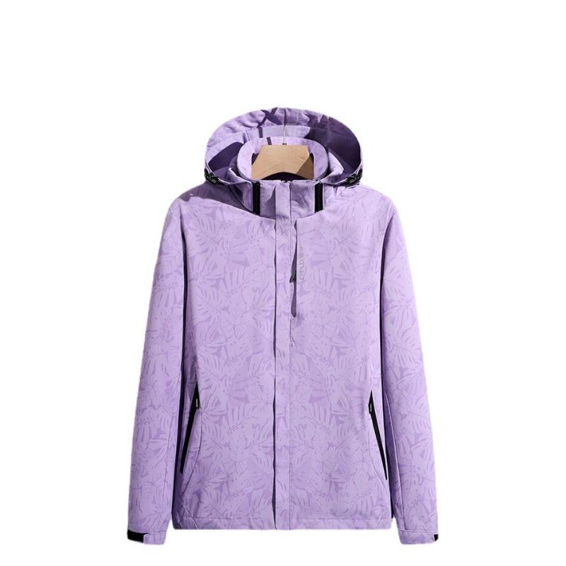 New spring and autumn thin outdoor sports mountaineering jacket hooded removable waterproof breathable jacket
