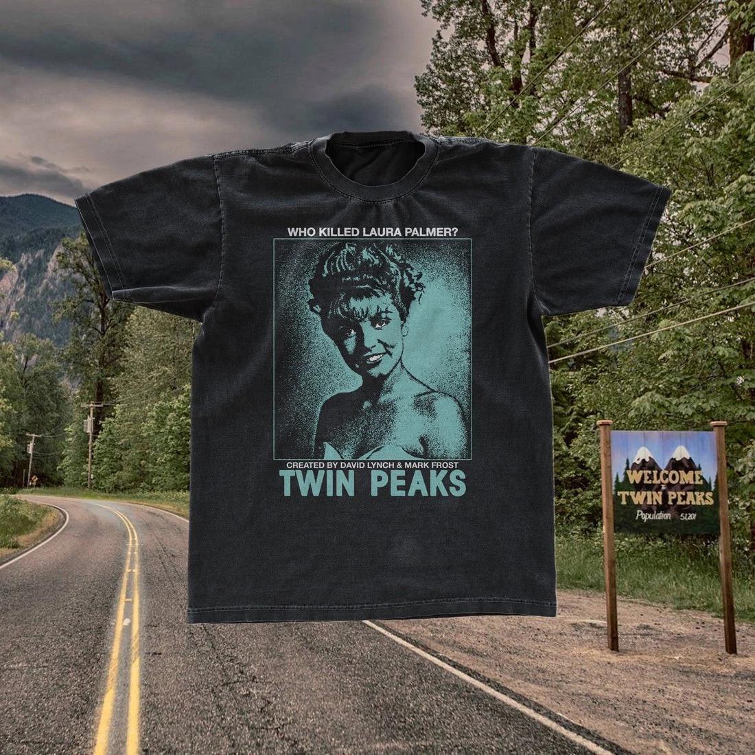 Retro tw1n peaks movie tshirt, vintage movie tshirt 2XL